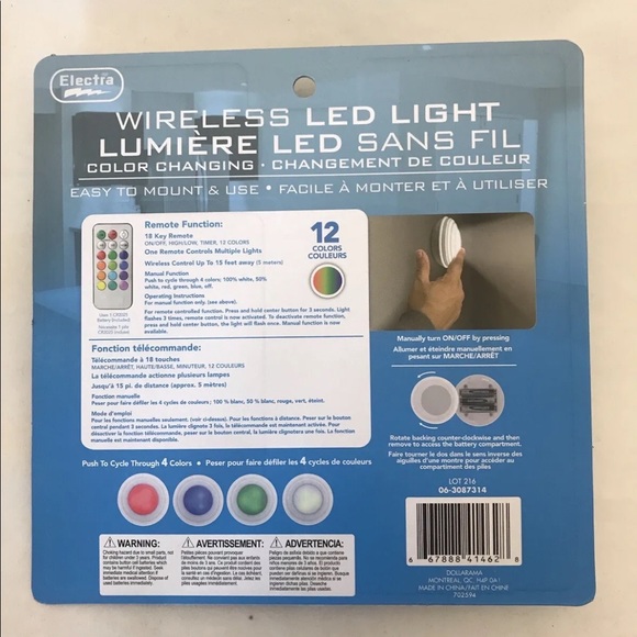 Electra Wireless  Color Changing Led Light - Picture 3 of 8